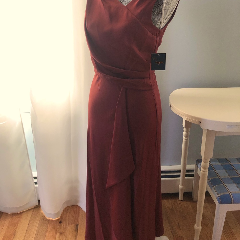 Special occasion dress in gorgeous copper color!